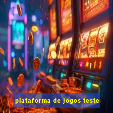 plataforma de jogos teste